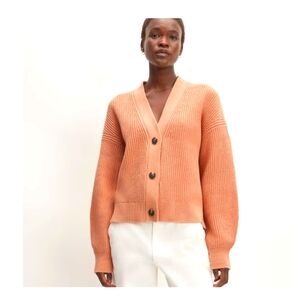 Everlane Boxy Cardigan In Everyday Cotton